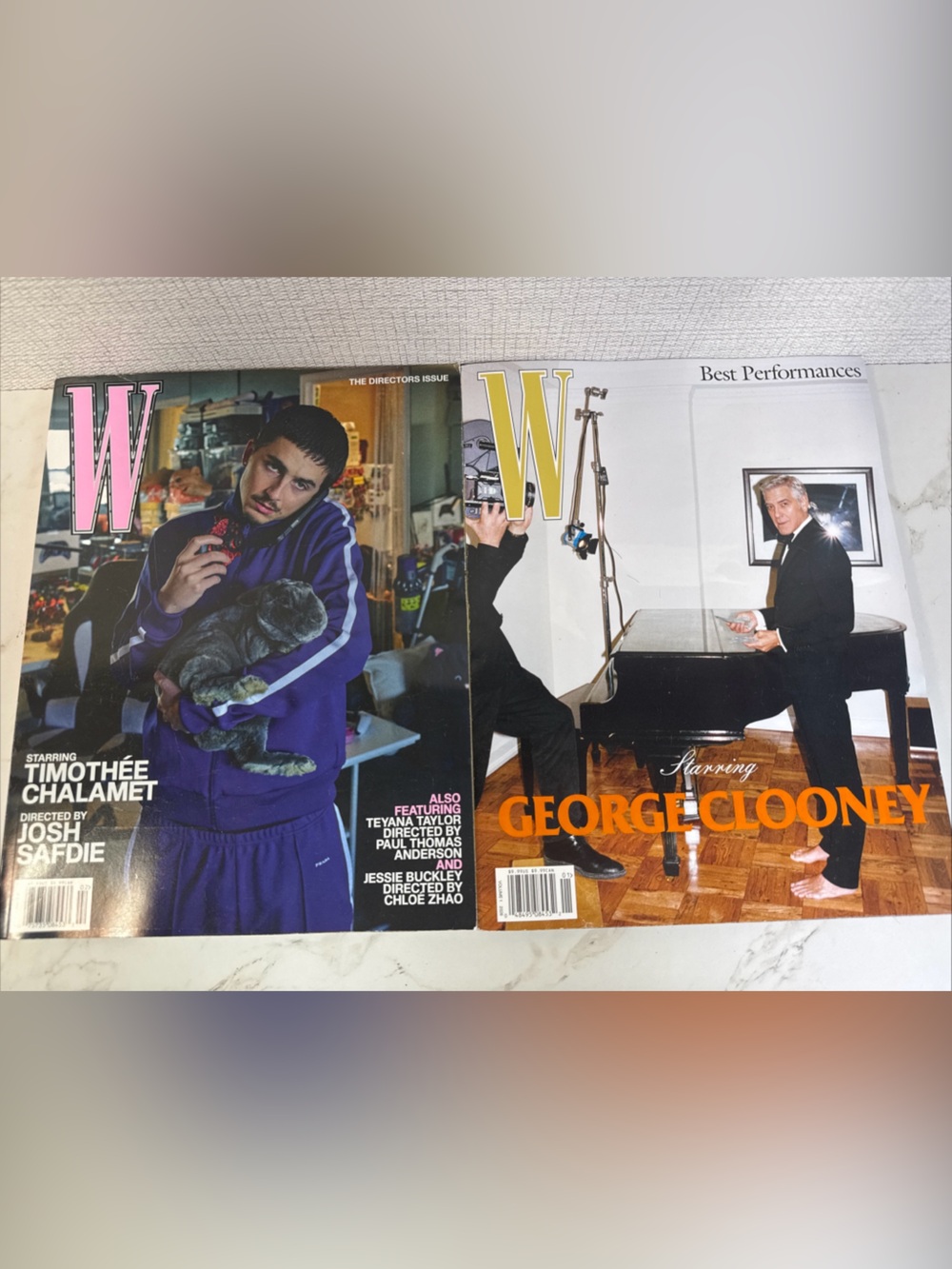 W Magazine Volume One & Two 2026 Issues Timothee Chalamet George Clooney VGUC